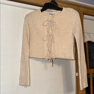 No Boundaries Oatmeal Heather Cardigan
